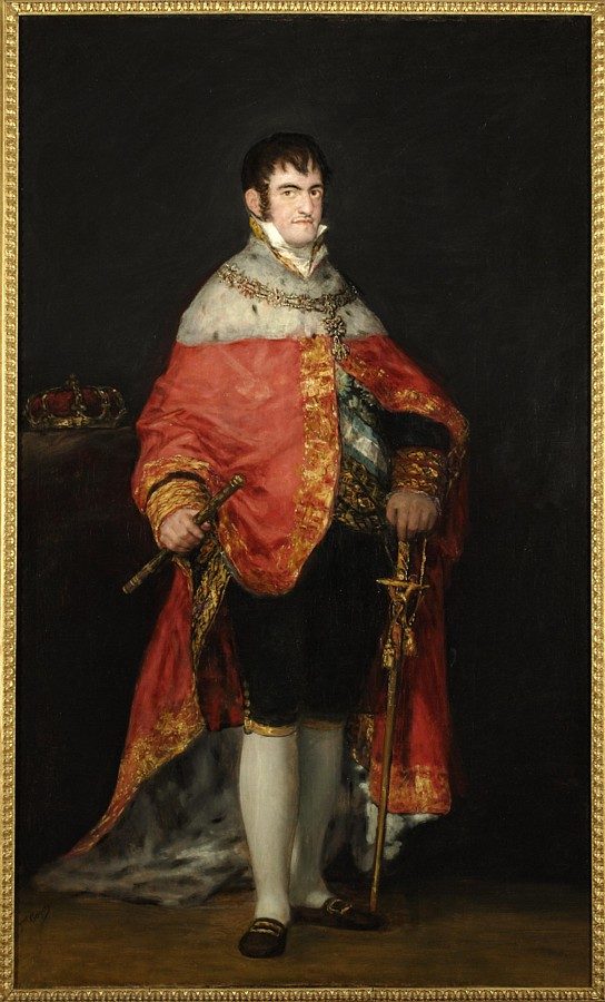 Fernando VII, retratado por Goya en 1815, al poco de volver al trono.