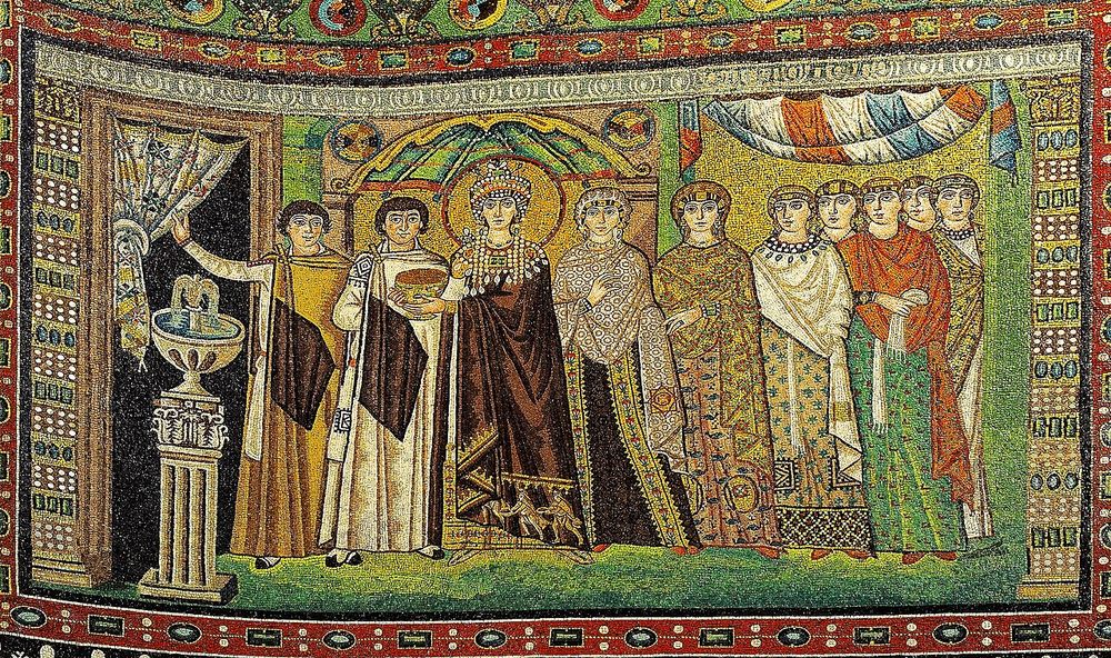 Cortejo de la emperatriz Teodora, Anónimo